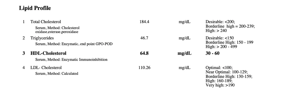 Fuzail Lipid Panel after